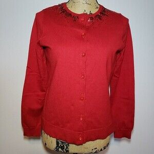 Vintage Pendleton Classic Crew Neck Silk Blend Cardigan Size S